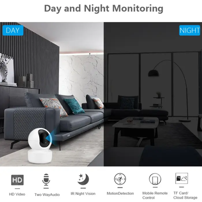 Wi-Fi 3.0MP კამერა - შიდა გამოყენების (ვიდეო ძიძა) Image 2