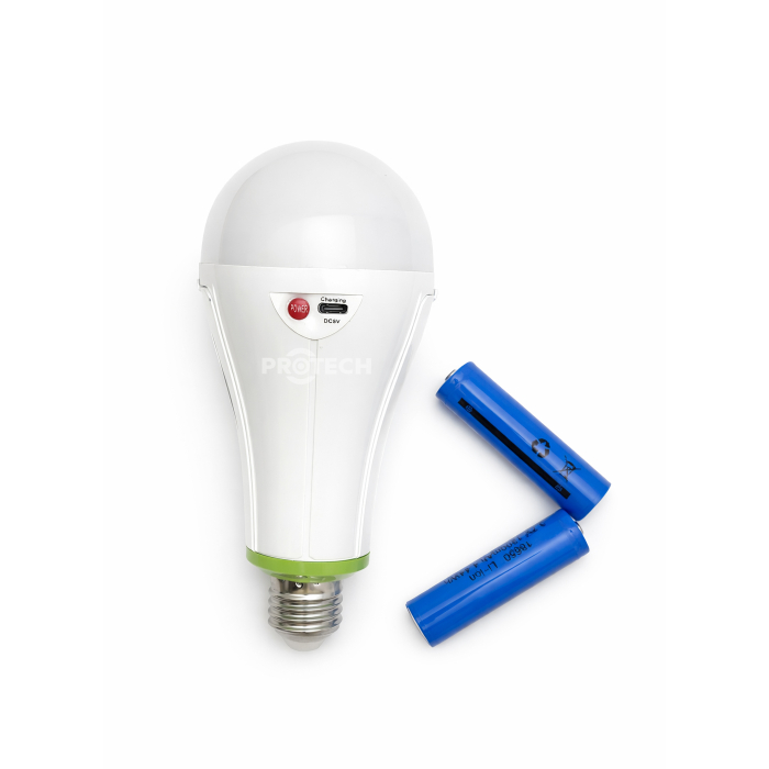 Dual Bulb LED Emergency Light | Type-C Charging & SMPS Image 1